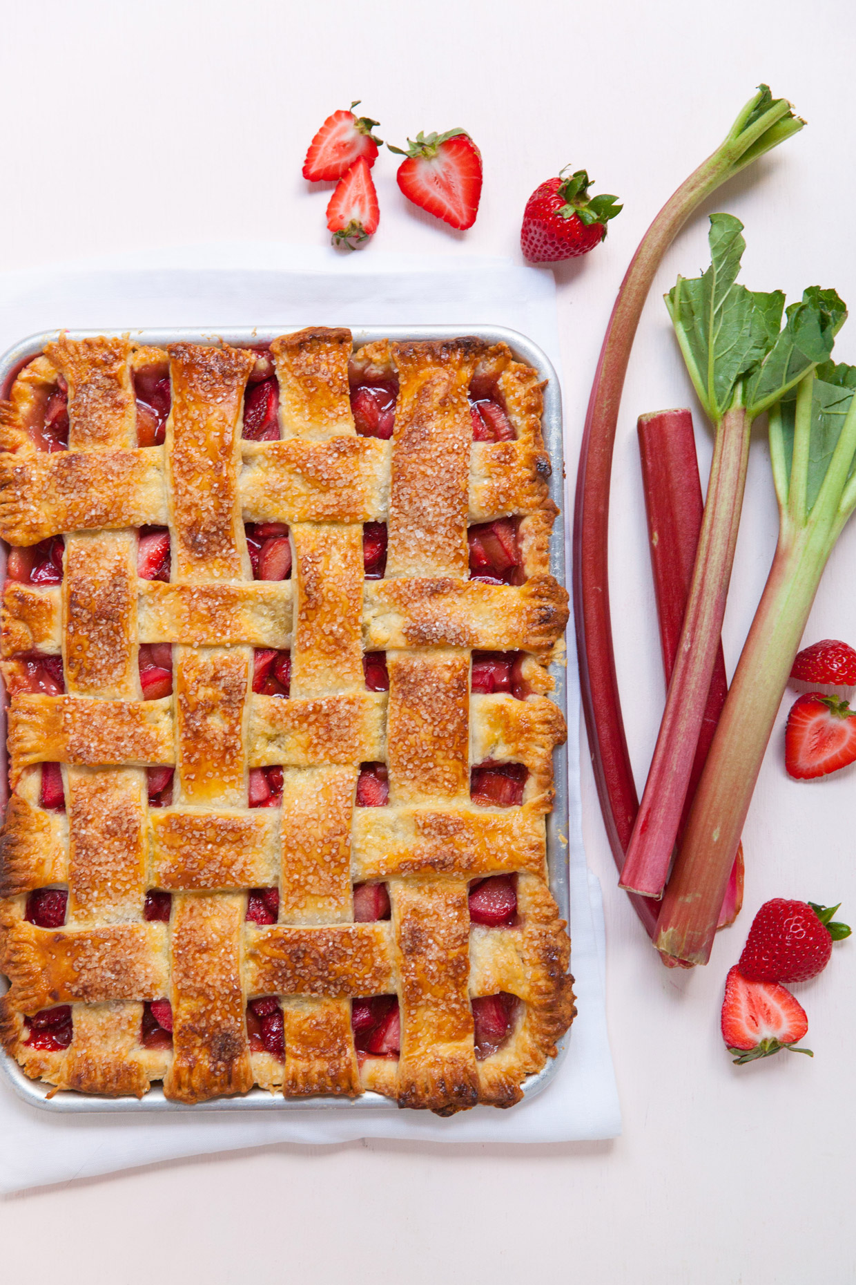 Strawberry Rhubarb Slab Pie Everyday Annie