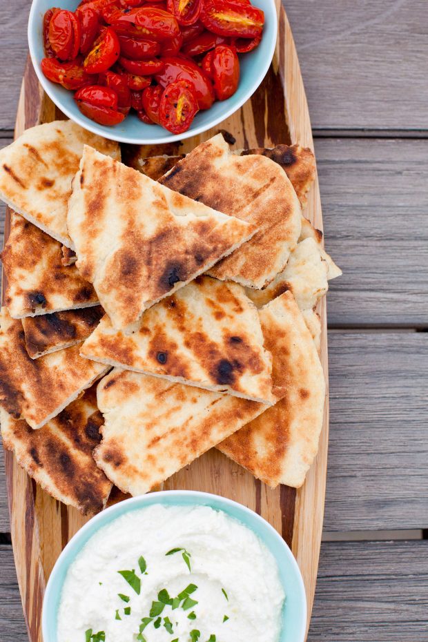 Grilled Garlic Flatbread Everyday Annie